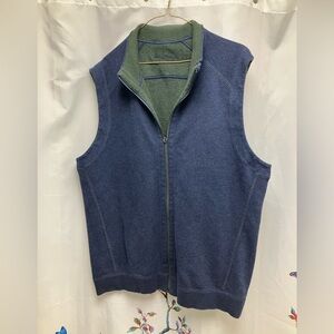 Tommy Bahama Men’s Reversible Vest - Size XL. Blue/Green